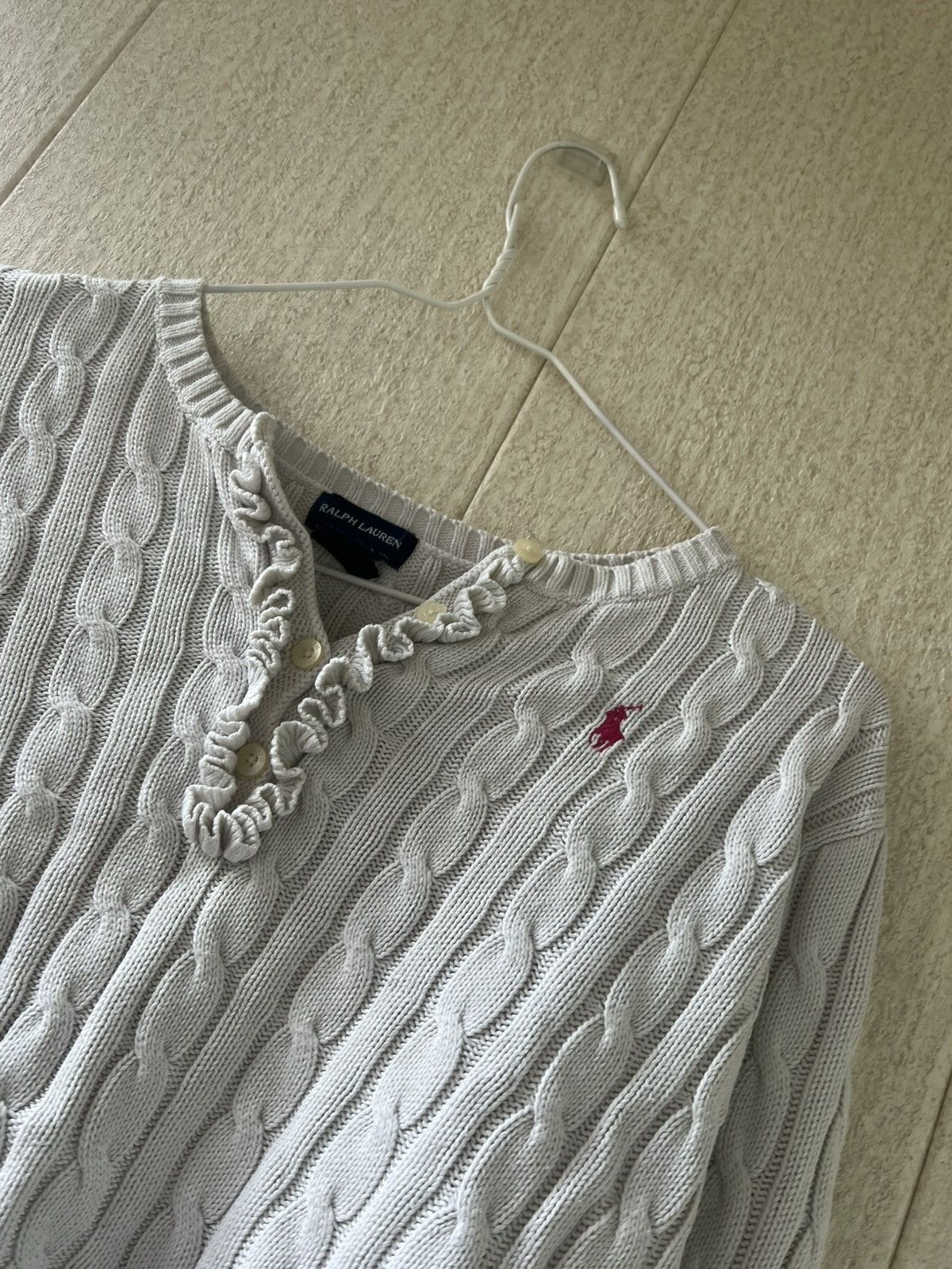 Ralph Lauren Vintage 90s Polo Ralph Lauren Sweater Cable Knit Jumper Size US S / EU 44-46 / 1 - 2 Thumbnail