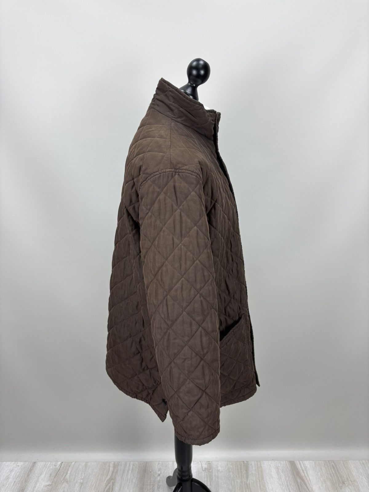 Barbour Mens quilted jacket Barbour Hampton Size XL Color Brown Size US XL / EU 56 / 4 - 7 Thumbnail