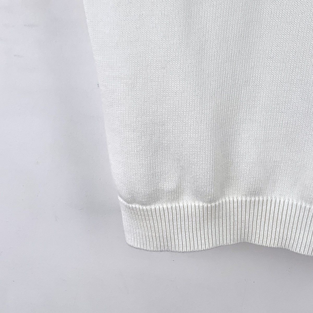 Gucci Gucci White Double G Hollow Out Short Sleeve Knit Top K26WX Size S / US 4 / IT 40 - 4 Thumbnail