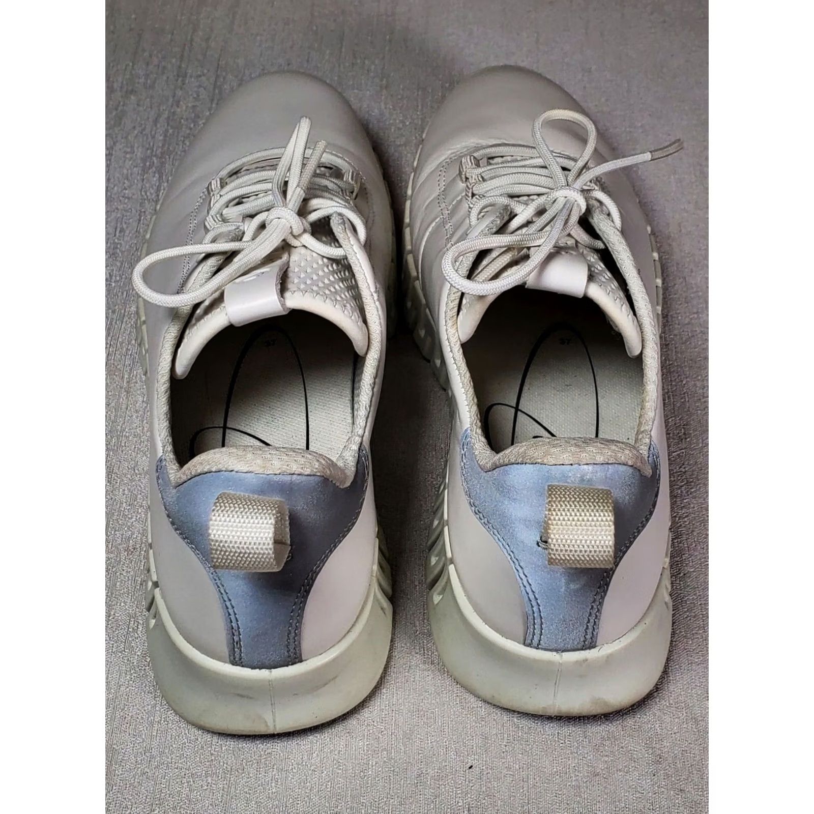 Ecco ECCO Gruuv W White Leather Leisure Walking Trainers Sneakers Women’s US 6 - 6.5 Size US 5 / IT 35 - 7 Thumbnail