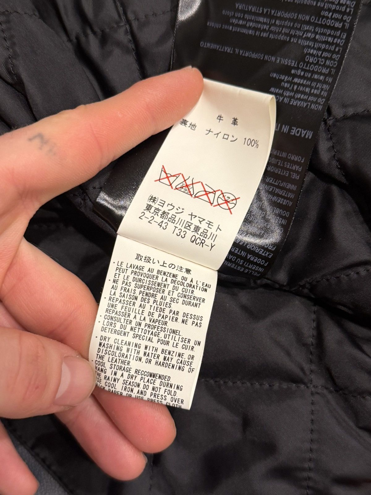 Yohji Yamamoto AW04 Y’s x Dianese Metro Moto Split Leather Racer Jckt Size US XXS / EU 40 - 25 Thumbnail