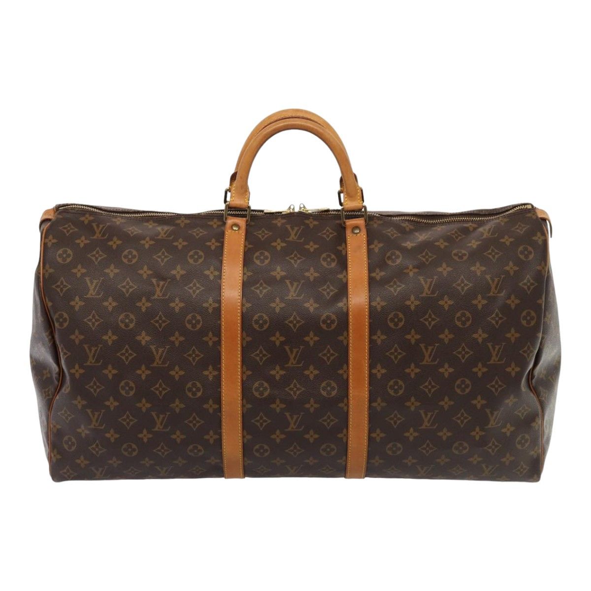 Louis Vuitton Keepall 60 Brown Canvas Travel Bag (Pre-Owned) Size ONE SIZE - 1 Thumbnail