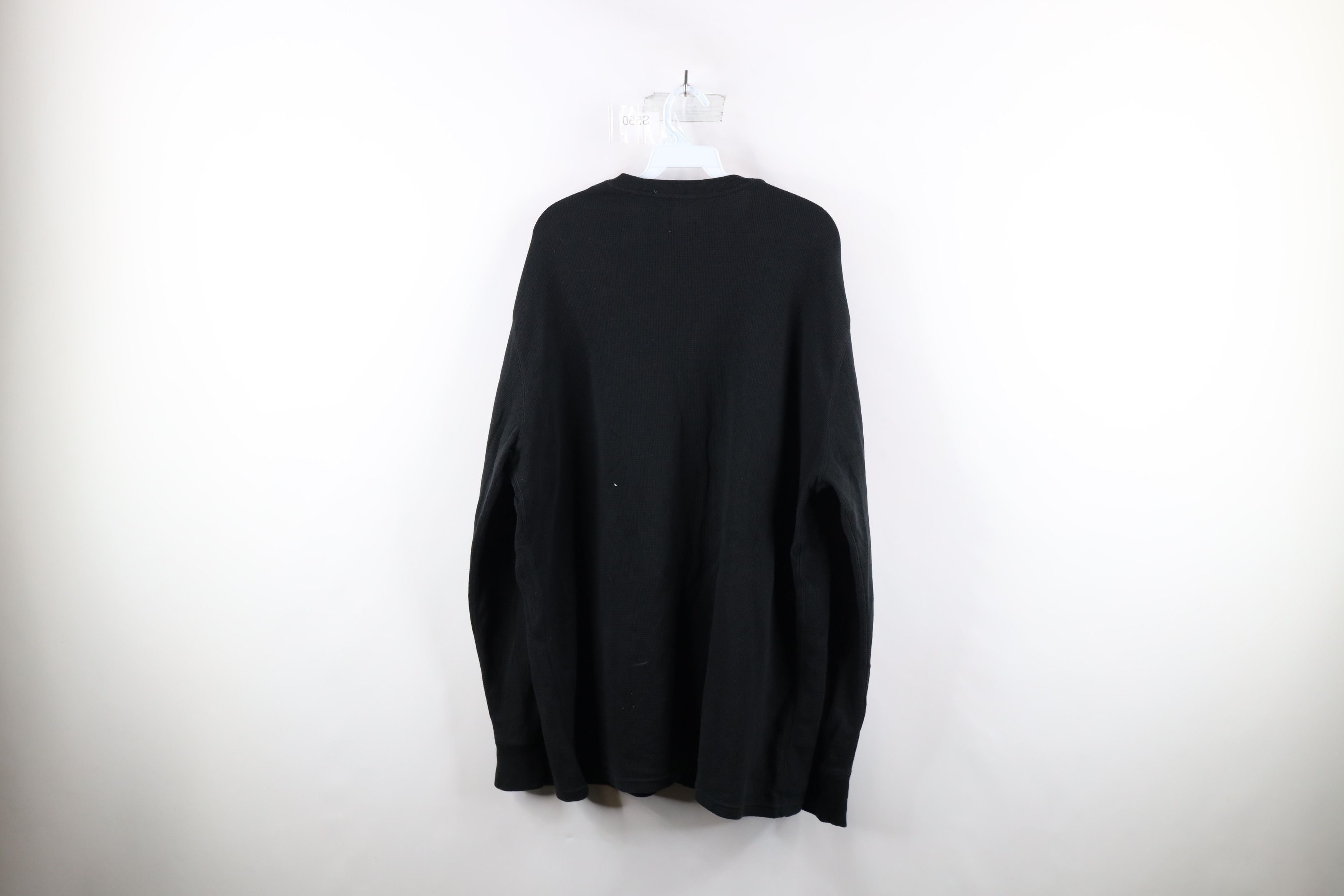 Ralph Lauren Vintage Ralph Lauren Waffle Knit Long Sleeve T-Shirt Black Size US XXL / EU 58 / 5 - 9 Thumbnail