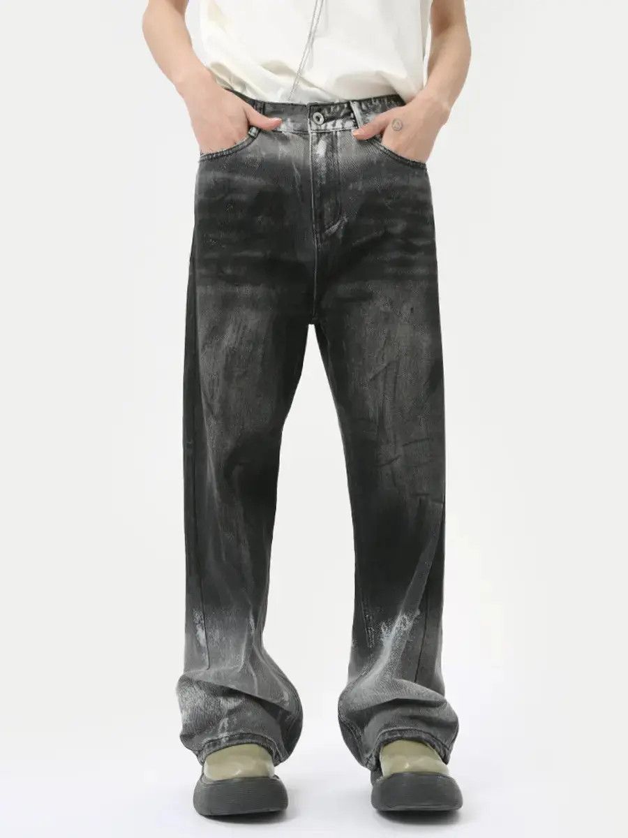 Japanese Brand Retro loose gradient micro flared jeans Size US 32 / EU 48 - 6 Thumbnail