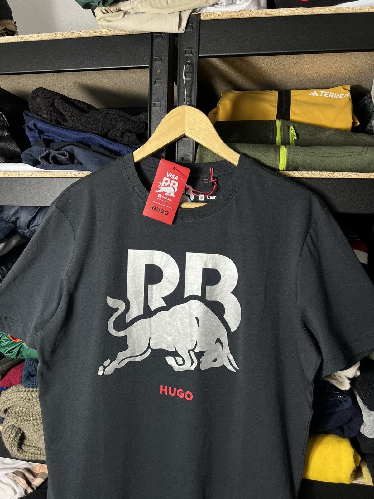 Hugo HUGO Red Bull Racing F1 T-Shirt Visa Cash App Black Y2K Size US S / EU 44-46 / 1 - 4 Thumbnail