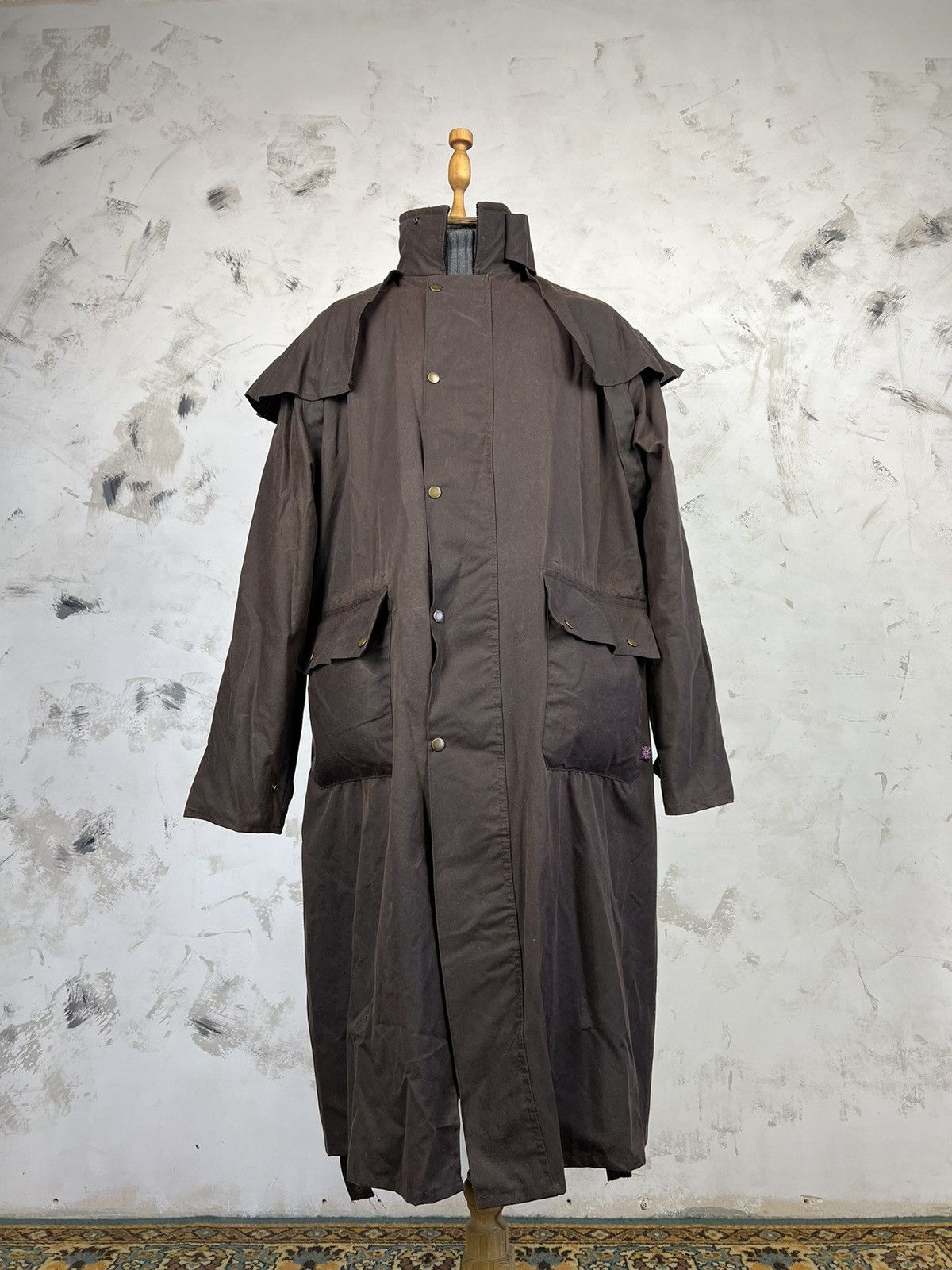 Vintage Vintage Ben Nevis Waxed Jacket Long Coat Size L - XL Size US L / EU 52-54 / 3 - 2 Thumbnail