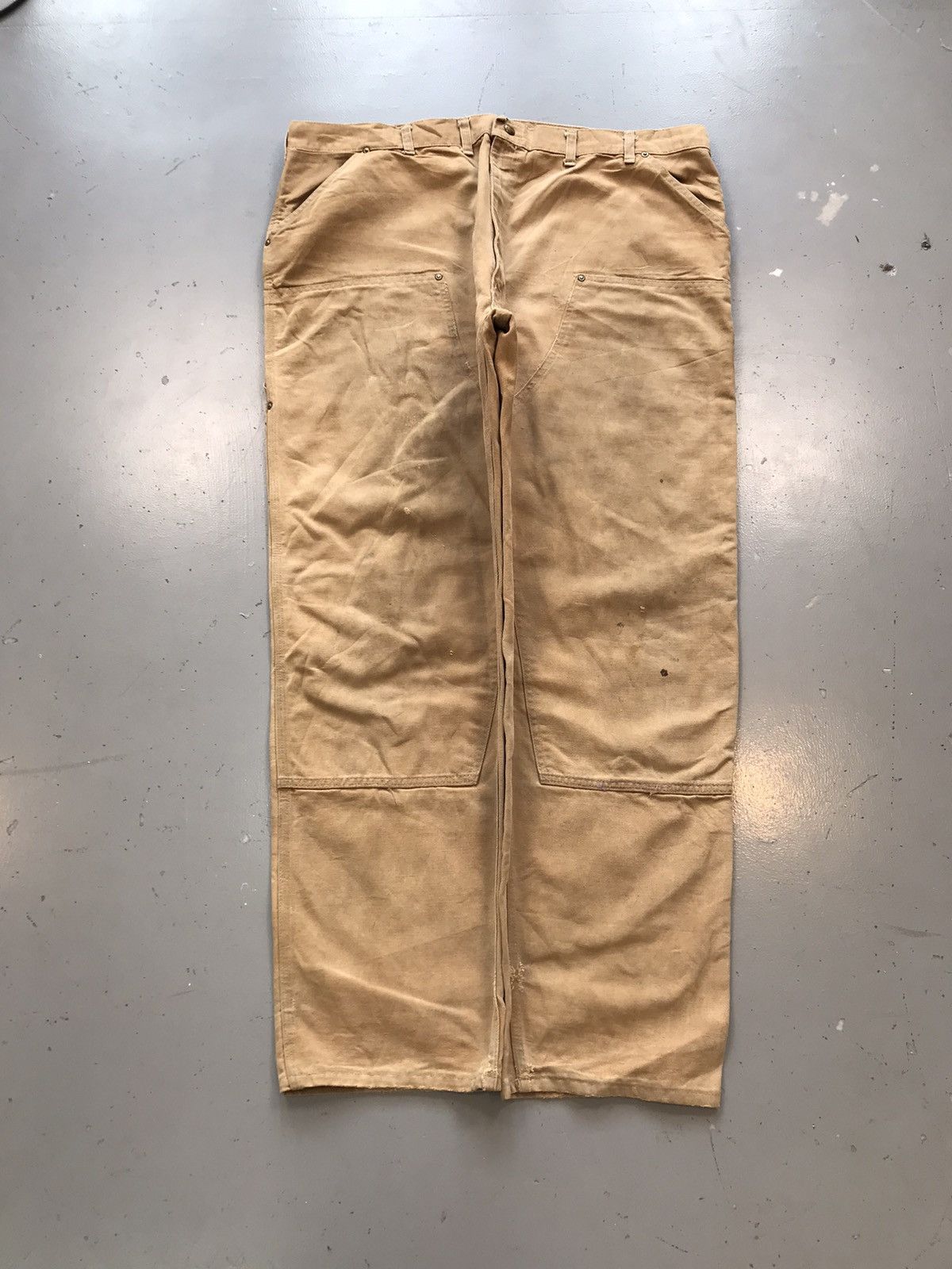Carhartt × Vintage Vintage Carhartt b136 BRN double knee carpenter denim Size US 42 / EU 58 - 1 Thumbnail