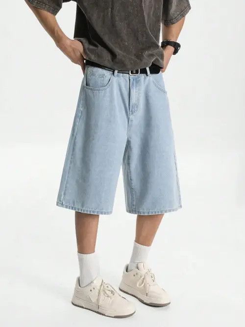 Jean Baby Blue Y2k Shorts Jorts Denim Size US 32 / EU 48 - 4 Thumbnail