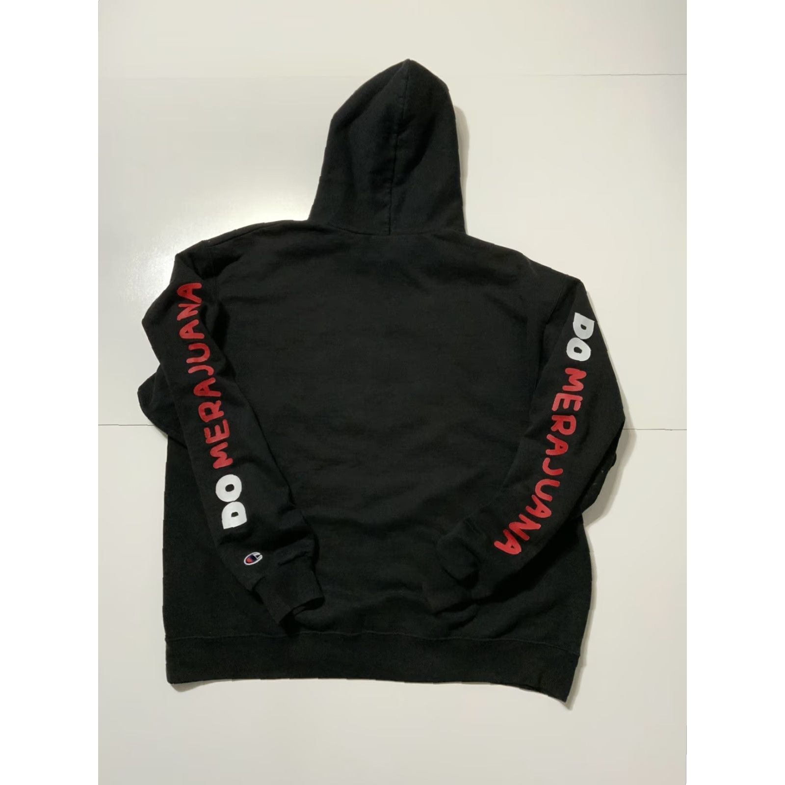 Champion VINTAGE Champion X Merajuana Dont Do Weed Puff Print Black Sweatshirt Hoodie XL Mens Size US XL / EU 56 / 4 - 2 Thumbnail