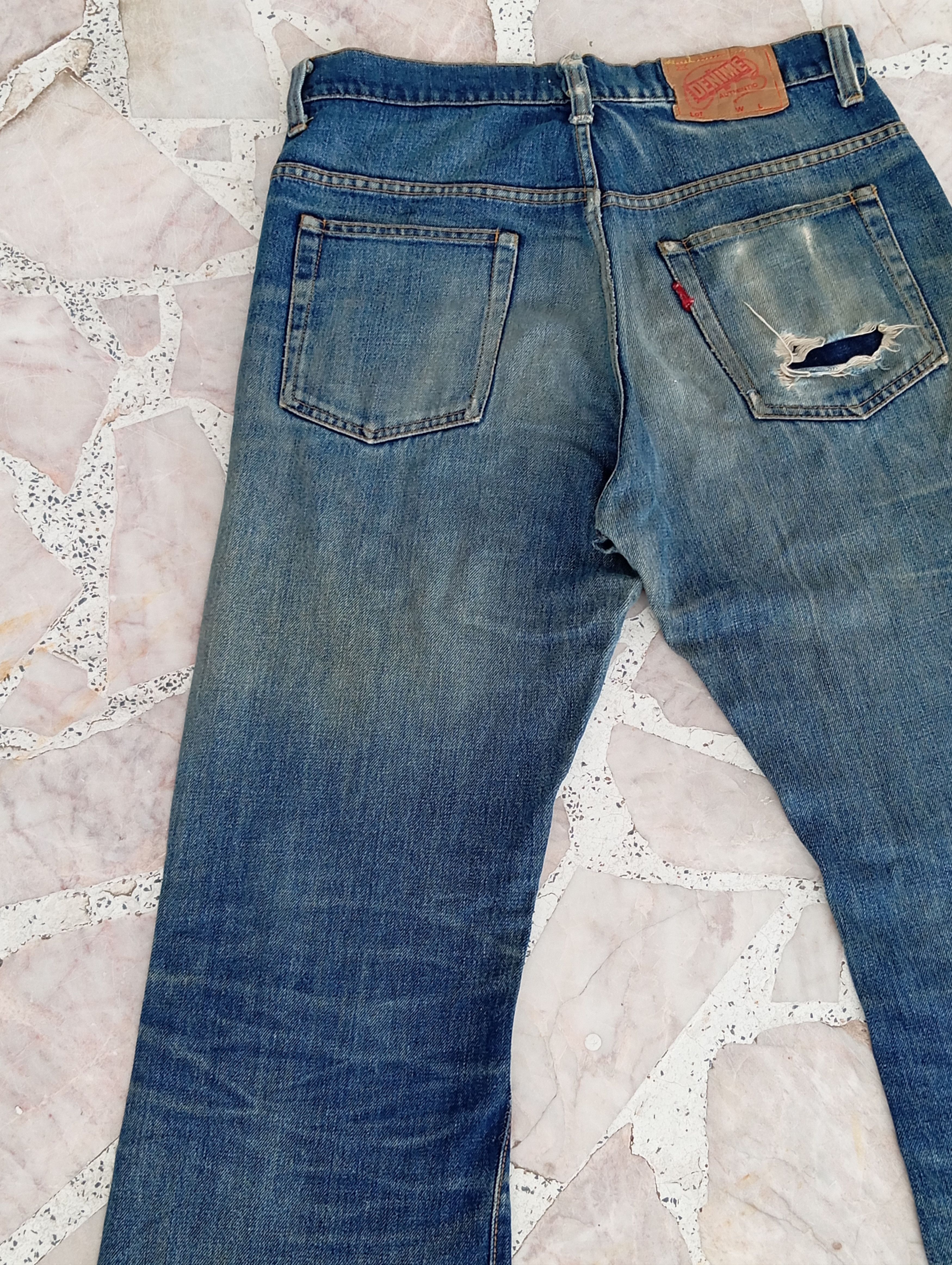 Denime × Vintage Distressed Denime Size US 30 / EU 46 - 11 Thumbnail