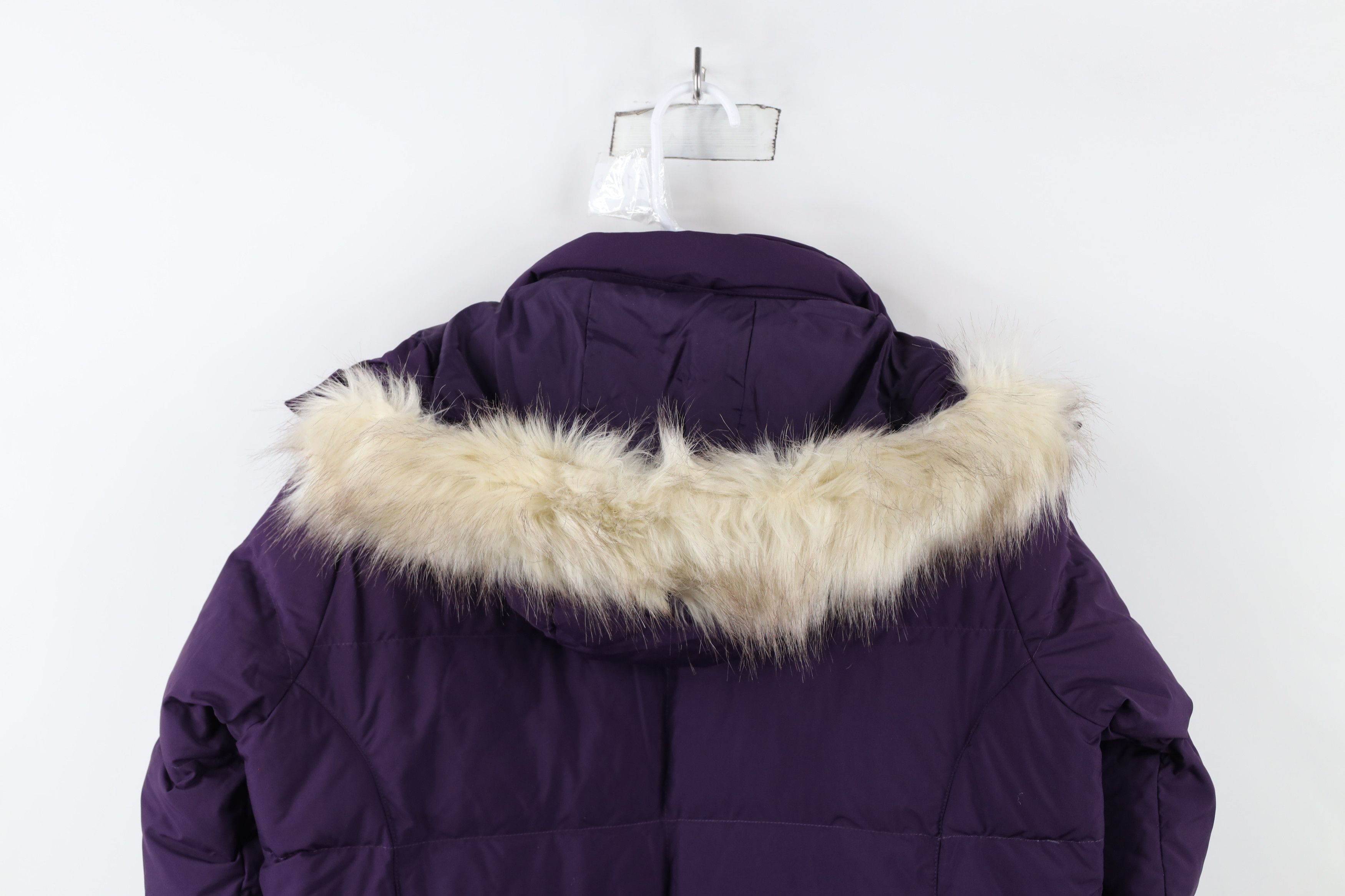 L.L. Bean × Vintage LL Bean Faux Fur Trim Duck Down Full Length Puffer Jacket Size M / US 6-8 / IT 42-44 - 14 Thumbnail
