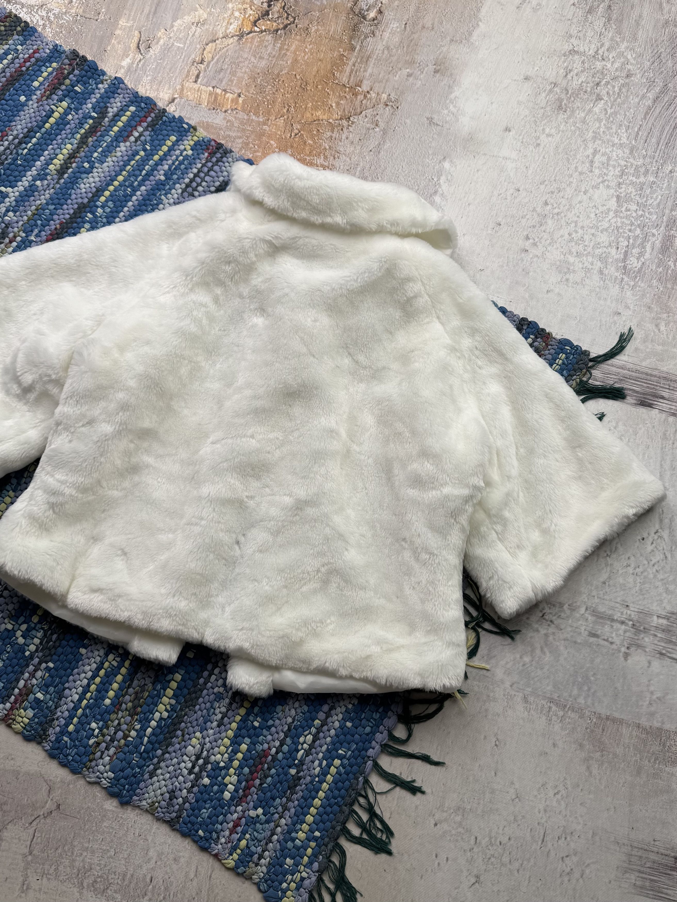 Japanese Brand Vintage Cropped Faux Fur Jacket D15(582)A790 Size M / US 6-8 / IT 42-44 - 7 Thumbnail