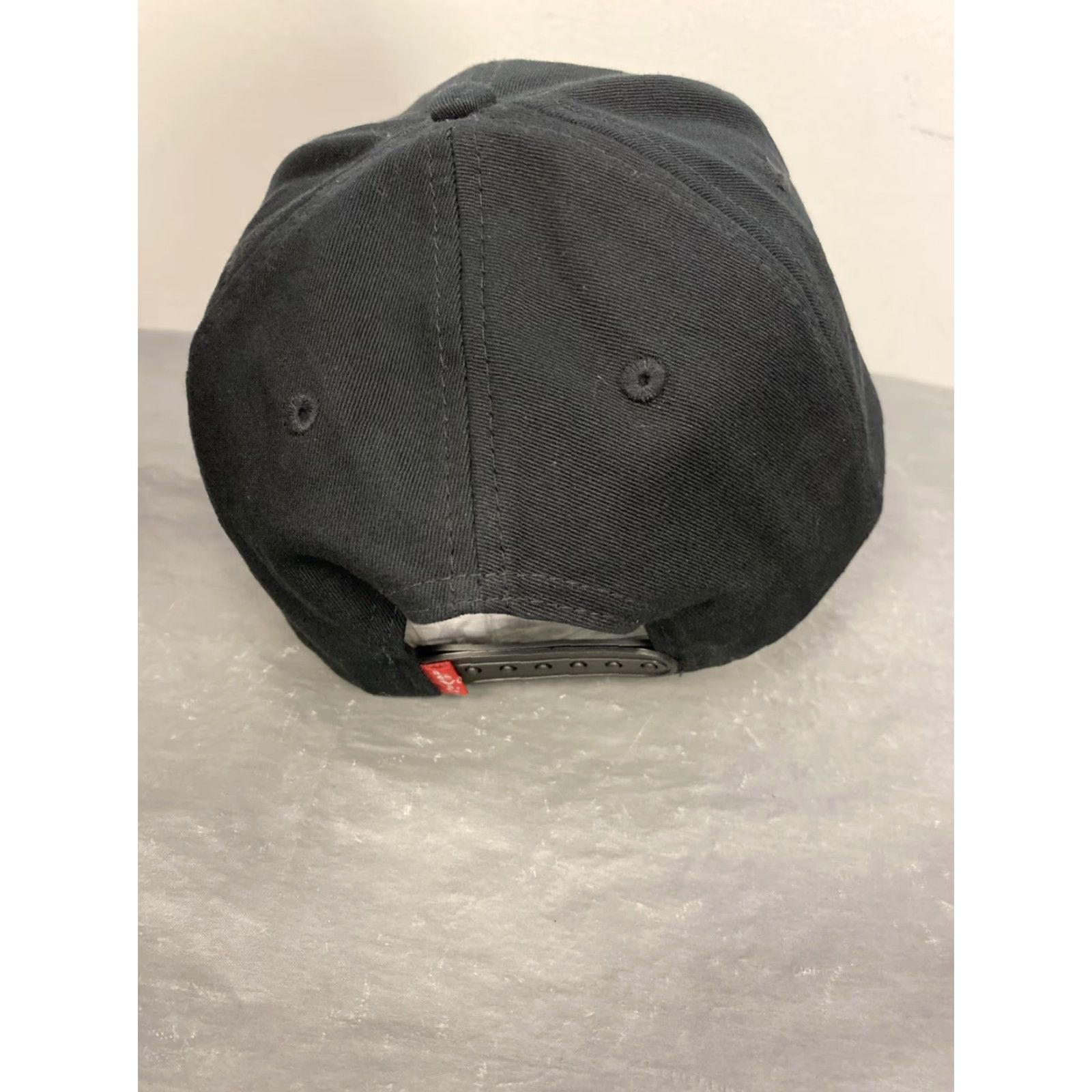 Levi's Levi's Batwing Logo Baseball Cap Hat Men One Size Black Cotton Casual Snapback Size ONE SIZE - 4 Thumbnail