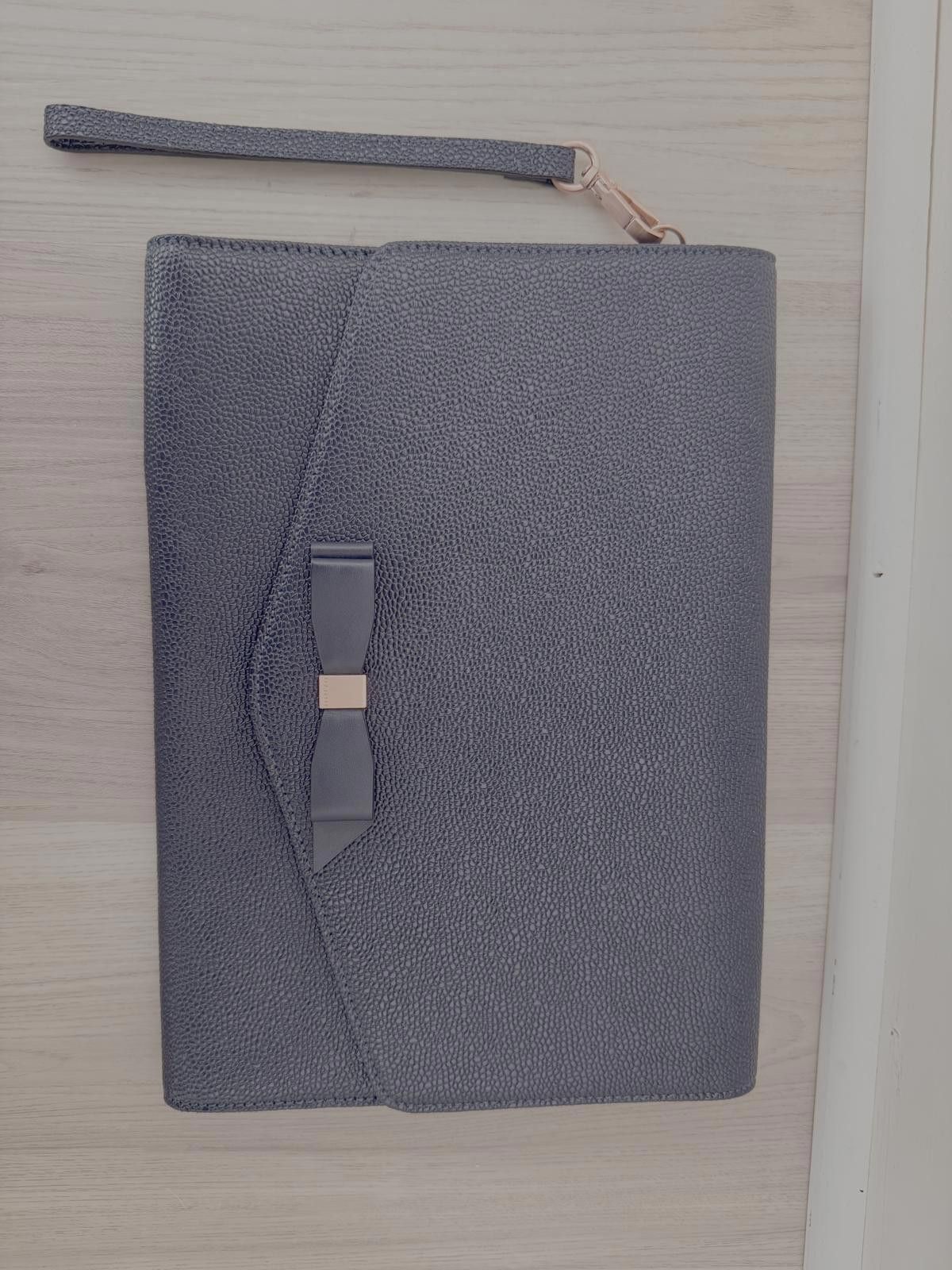 Ted Baker Ted Baker Krystan Leather Envelope Clutch- Navy Size ONE SIZE - 2 Thumbnail