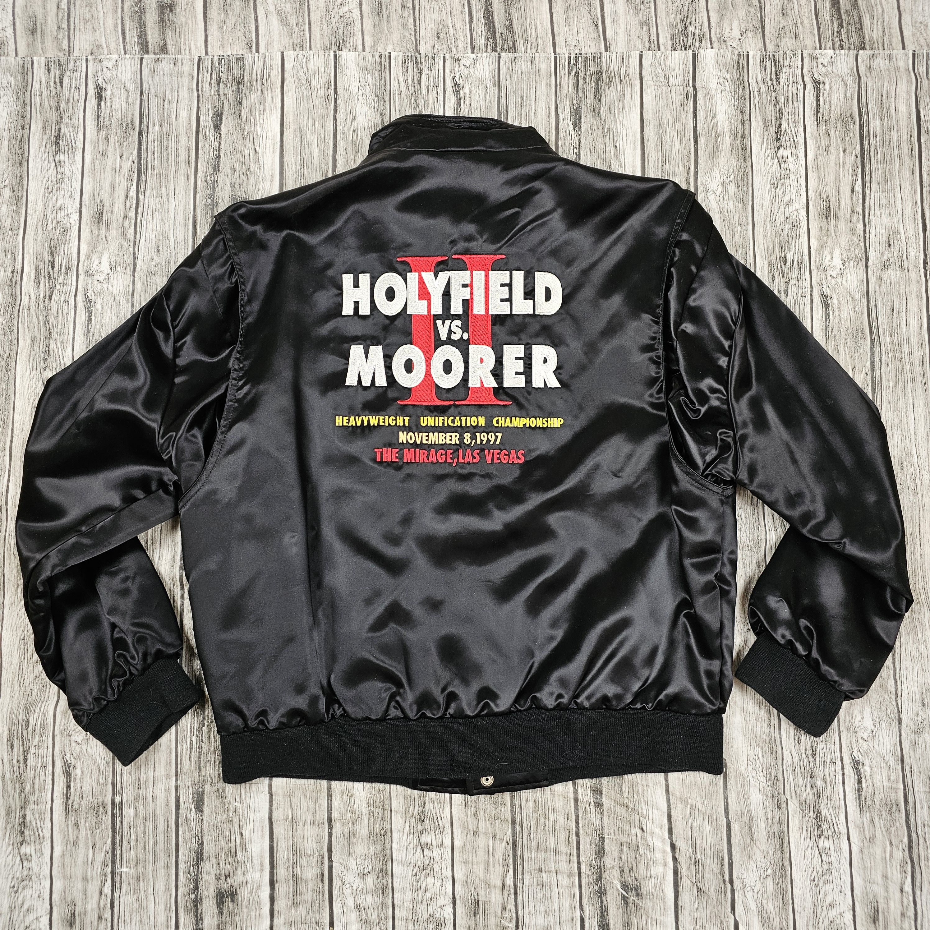 Mirage Vintage1997 Holyfield Vs Moorer Mirage Vegas Satin Jacket XL Size US XL / EU 56 / 4 - 1 Thumbnail