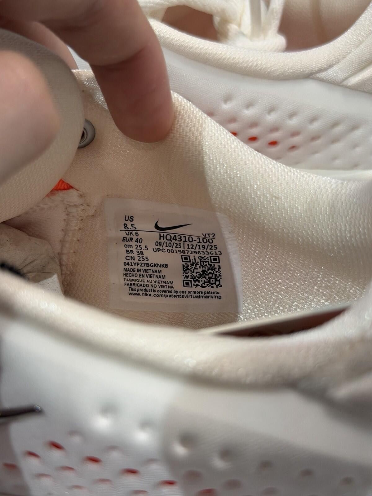 Nike Size 8.5W - Nike Mind 002 Women's Sail HQ4310-100 BRAND NEW Size US 8.5 / IT 38.5 - 8 Thumbnail