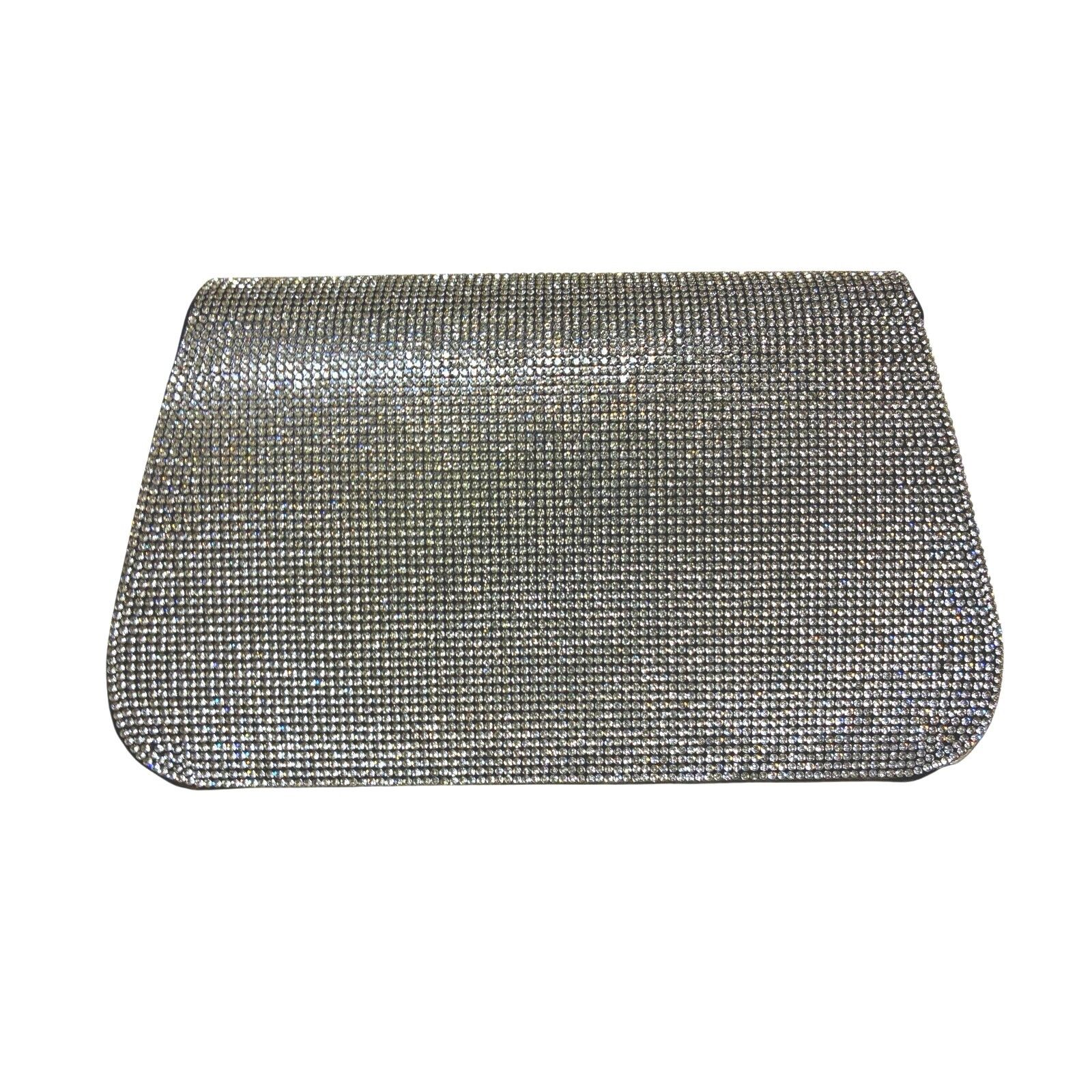 The Unbranded Brand Women’s purse with silver rhinestones all over it 8” X 6” Size ONE SIZE - 2 Thumbnail