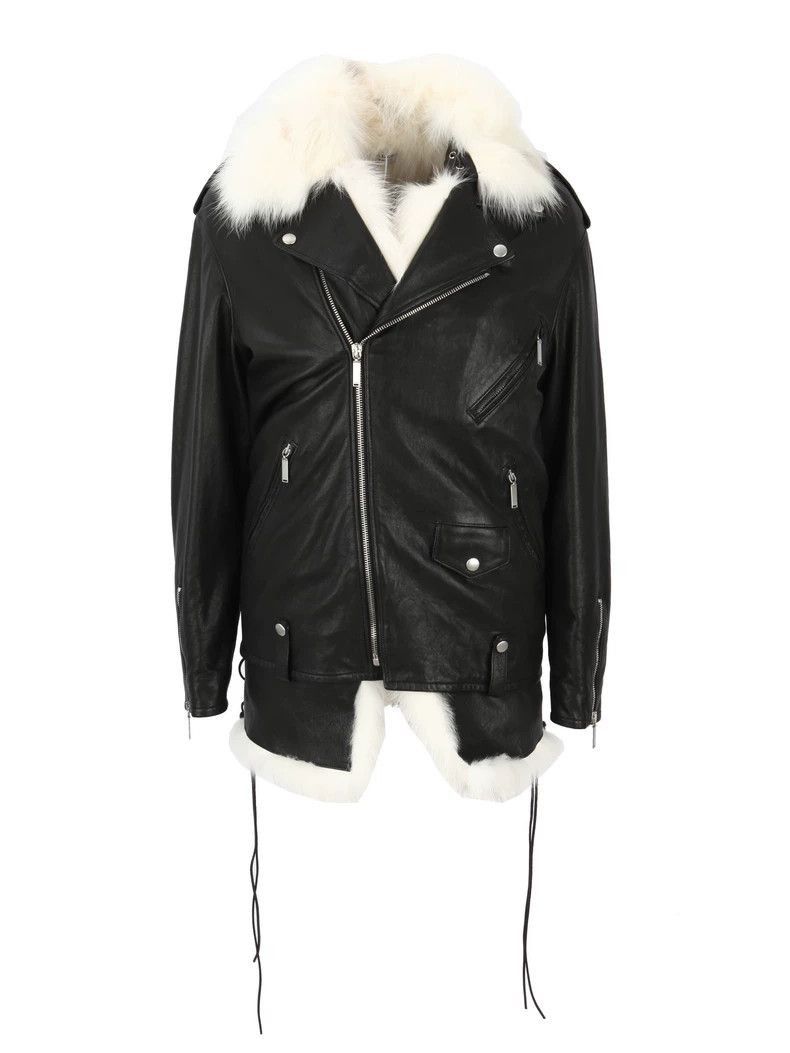 Saint Laurent Fur Leather Jacket-2506