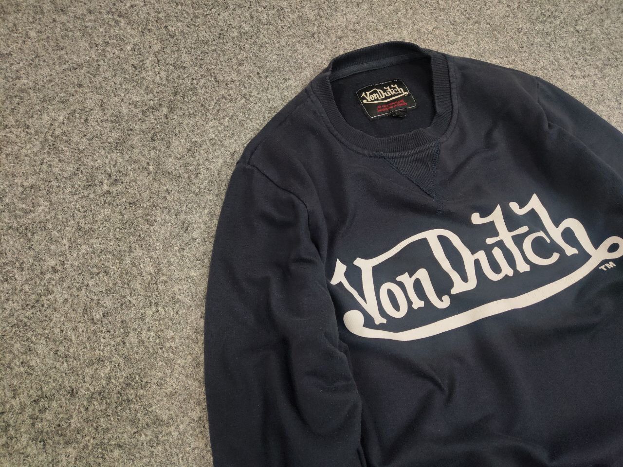 Von Dutch Vintage Von Dutch logo Blue Crew Chek Sweatshirt y2k style Size US M / EU 48-50 / 2 - 6 Thumbnail