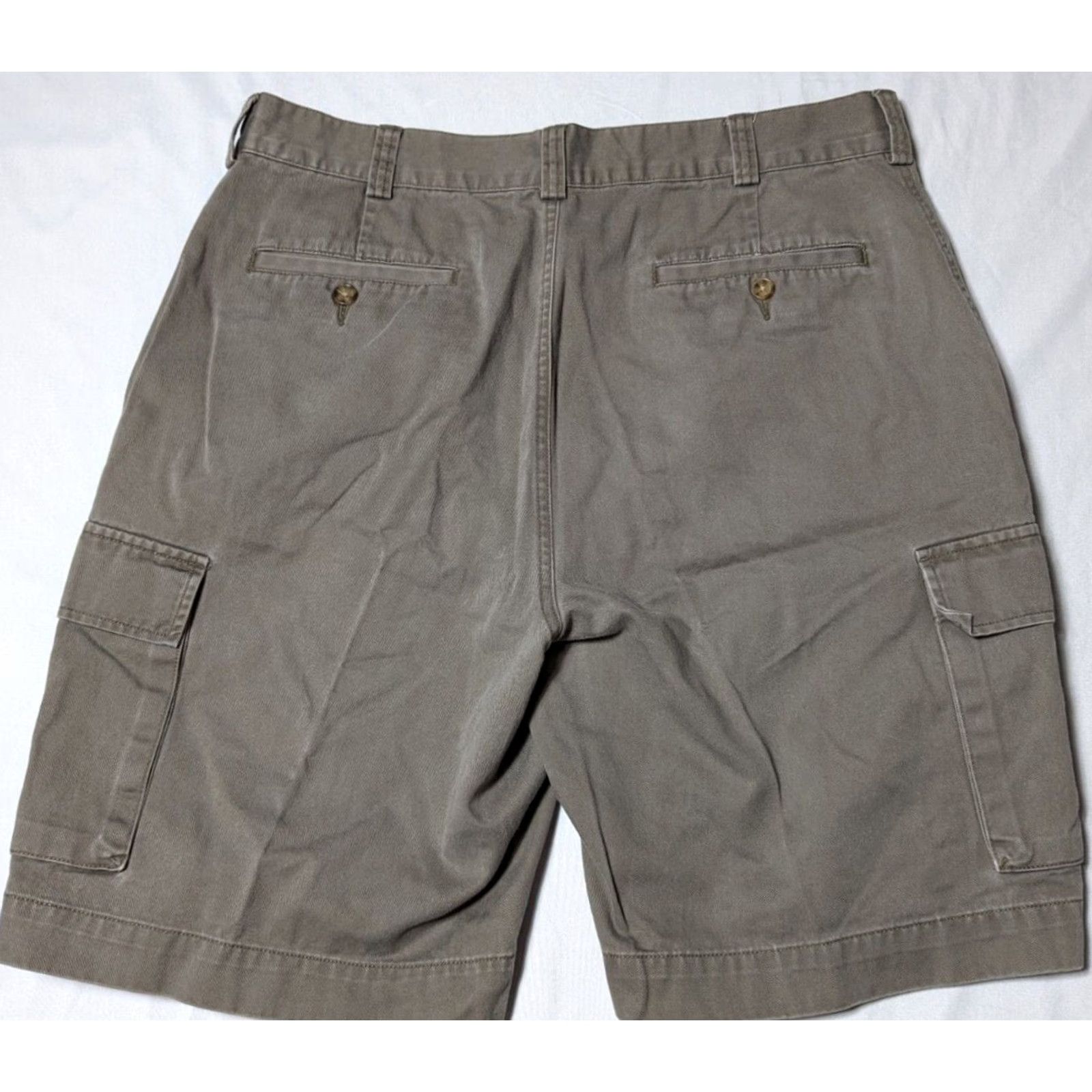 Jos. A. Bank JOS. A. BANK Men Cargo Shorts 10" 38 Taupe 100% Cotton Brown Regular Size Size US 38 / EU 54 - 4 Thumbnail