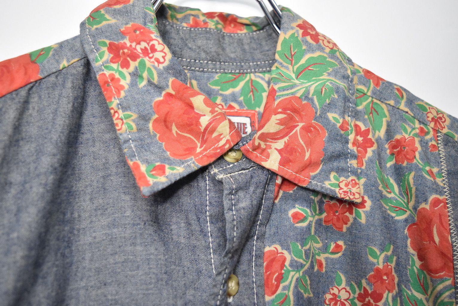 Blue Blue Japan × HOLLYWOOD RANCH MARKET rebuild flower shirt 26723 - 706 72 Size US M / EU 48-50 / 2 - 7 Thumbnail
