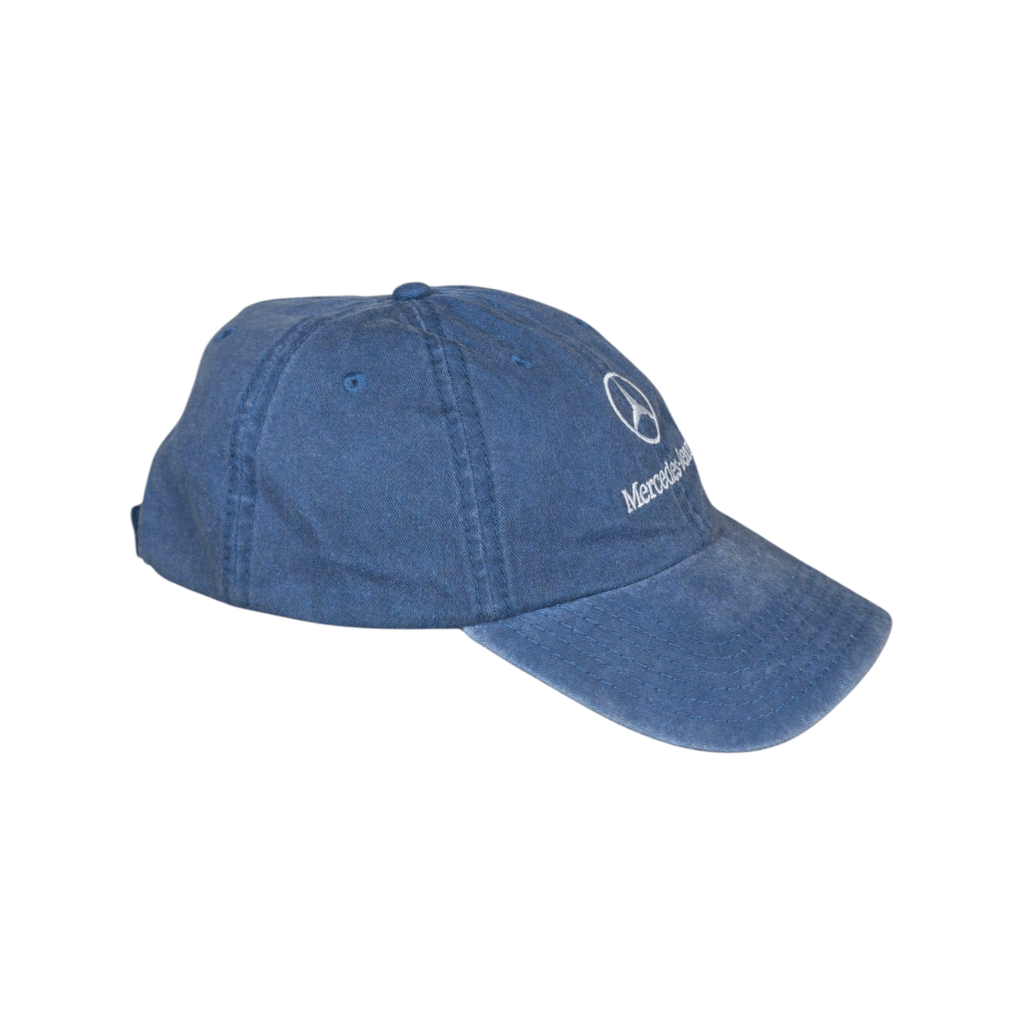 Mercedes-Benz Vintage Mercedes-Benz Denim Logo Motorsport Dad Hat Size ONE SIZE - 2 Thumbnail