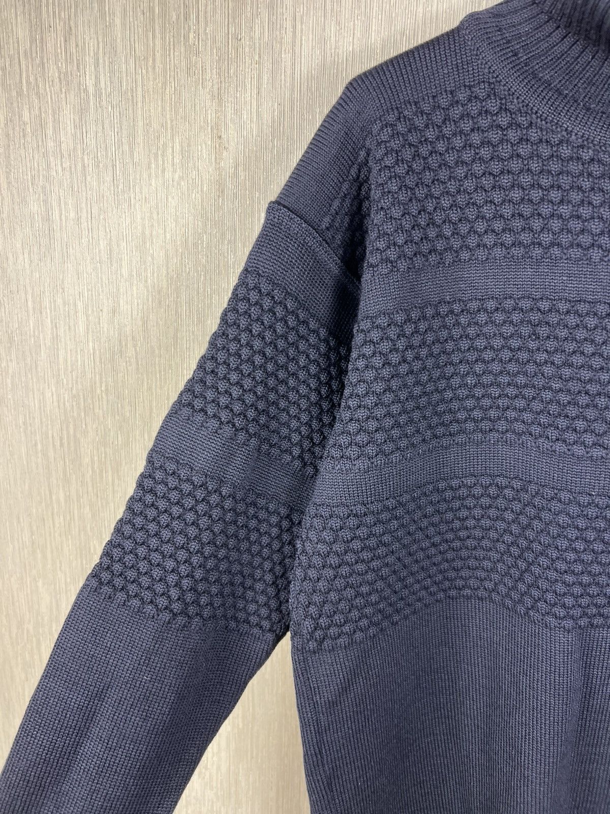 S.N.S. Herning S.N.S. Herning fisherman wool knit turtleneck sweater navy Size US M / EU 48-50 / 2 - 8 Thumbnail