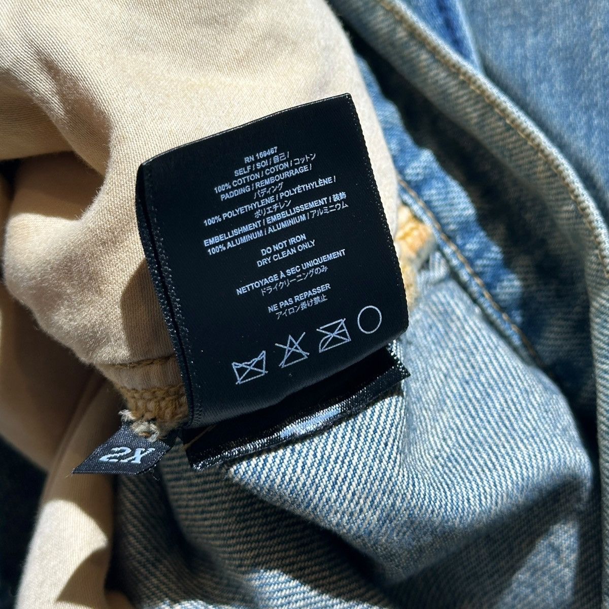 Satoshi Nakamoto padded moto trucker denim jacket Size US XXL / EU 58 / 5 - 5 Thumbnail