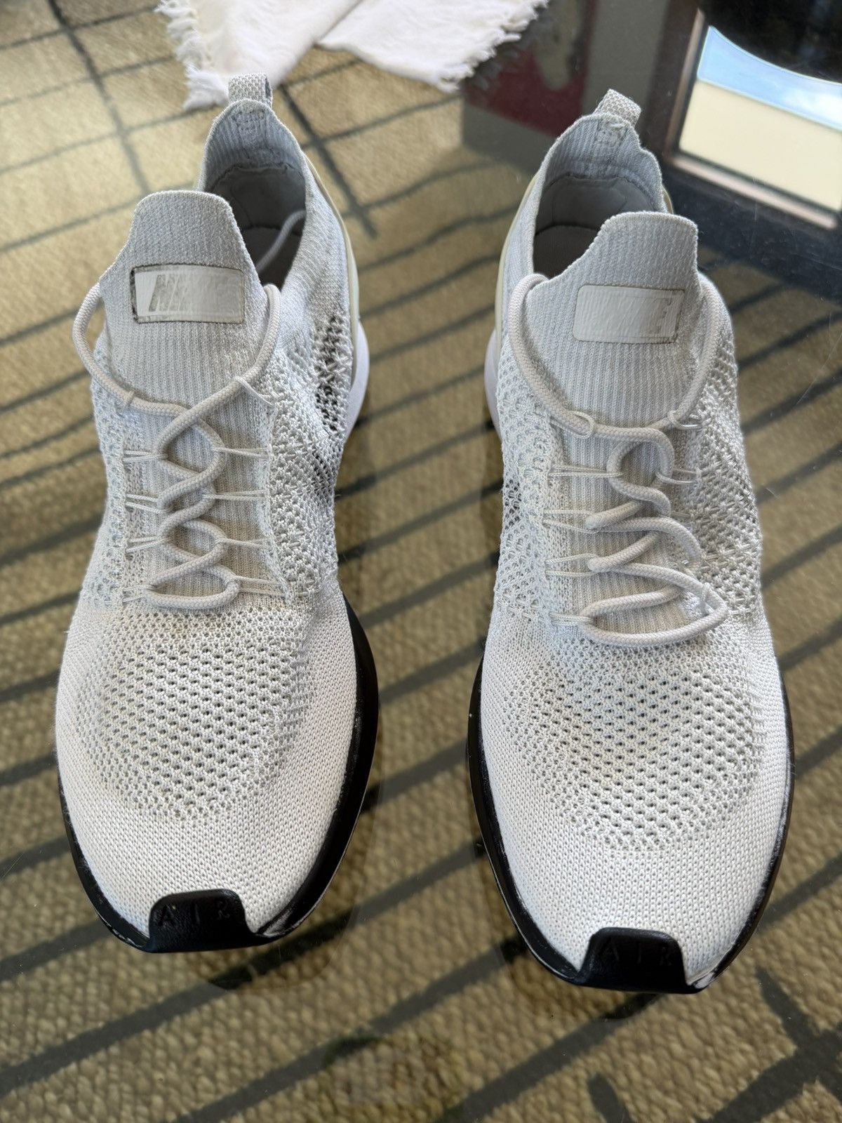 Nike Air Zoom Mariah Flyknit Racer - White Pure Platinum Size US 10.5 / IT 40.5 - 1 Thumbnail