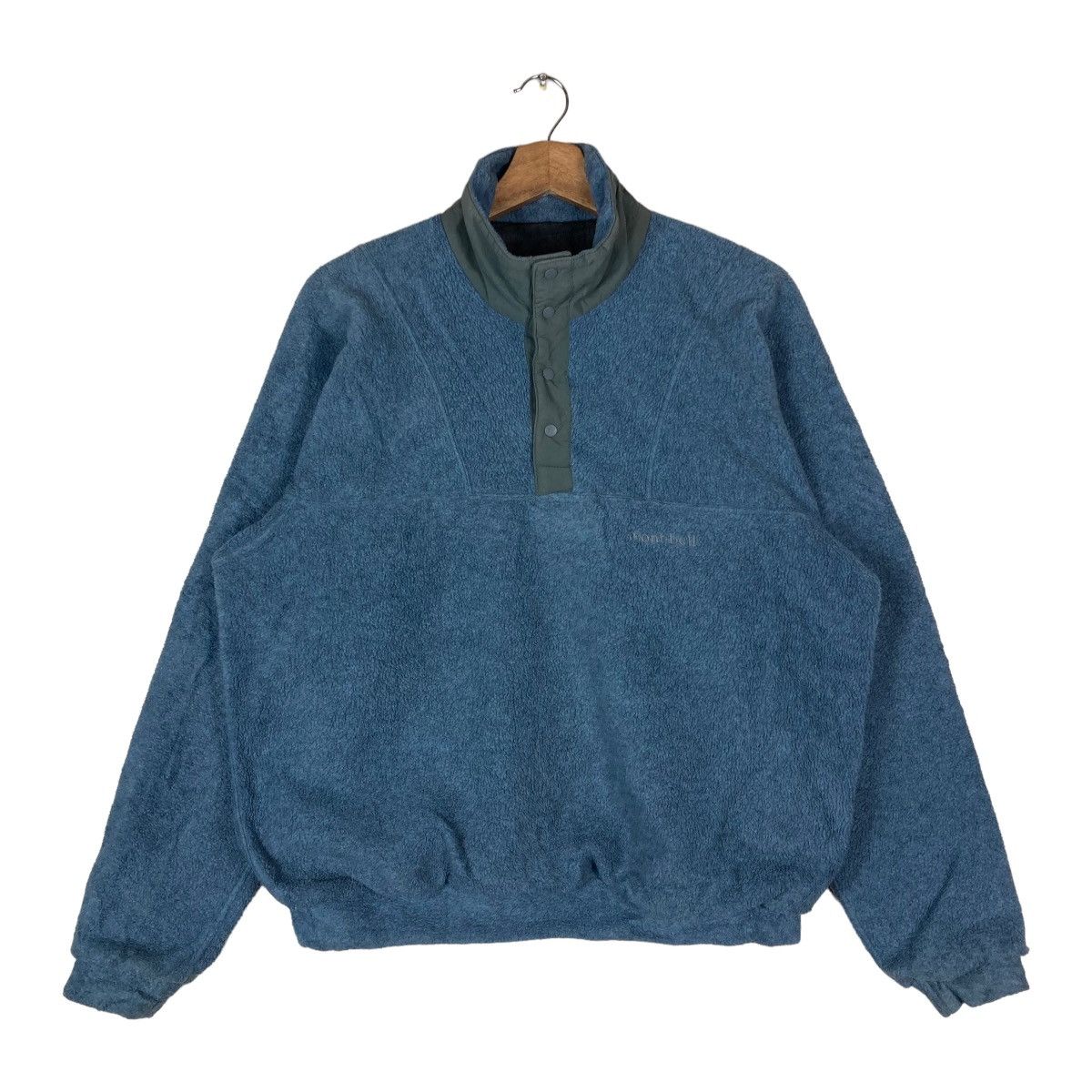 Montbell Vintage Mont-bell Quarter Snap Button Pullover Jumper Fleece Size US S / EU 44-46 / 1 - 1 Thumbnail