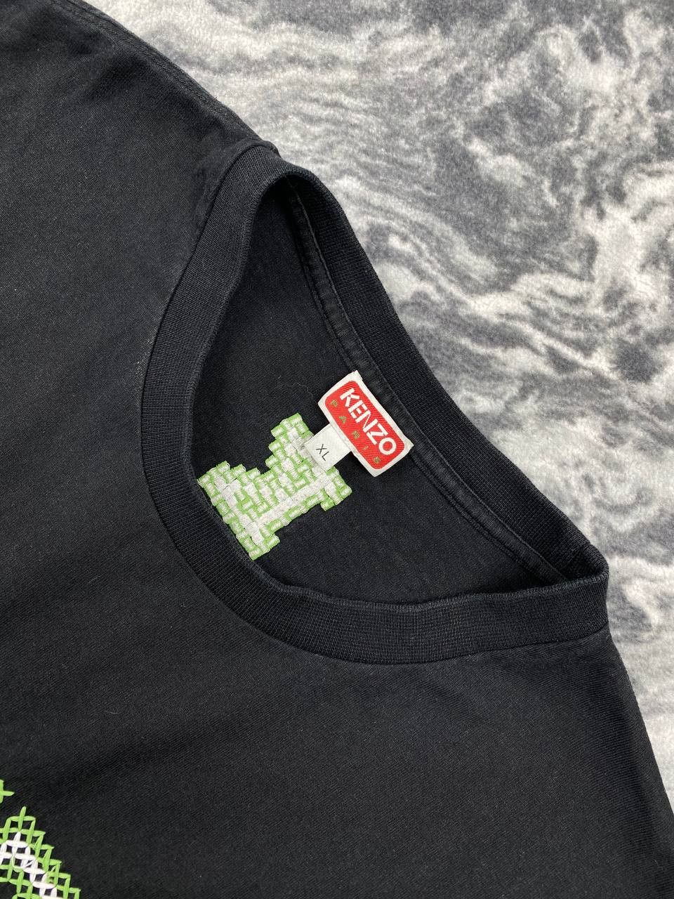 Kenzo Kenzo Pixel Tige T Shirt Big Logo Men Size XL Black Size US XL / EU 56 / 4 - 5 Thumbnail