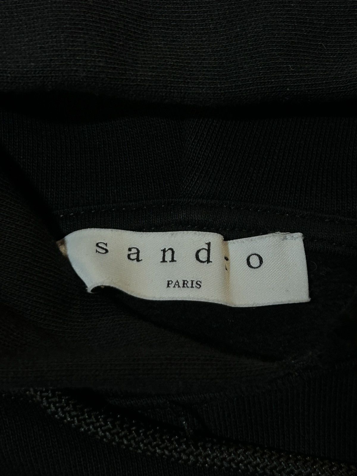 Sandro Sandro Paris Evil Black Hoodie Centre Logo Terry Luxury Size US S / EU 44-46 / 1 - 7 Thumbnail