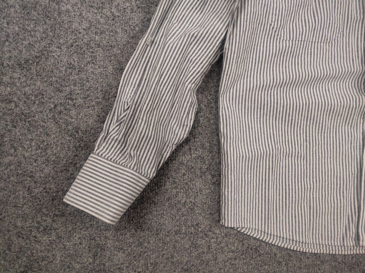 Japanese Brand Nude Bones Vintage Japan Work USA striped shirt embroidery Size US S / EU 44-46 / 1 - 4 Thumbnail