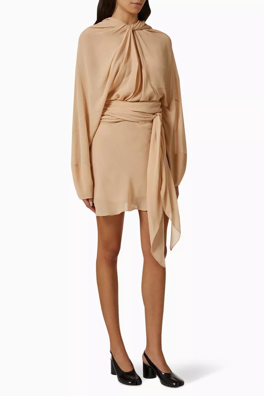 Maison Margiela o1y0625 Short Dress in Beige Size S / US 4 / IT 40 - 1 Thumbnail