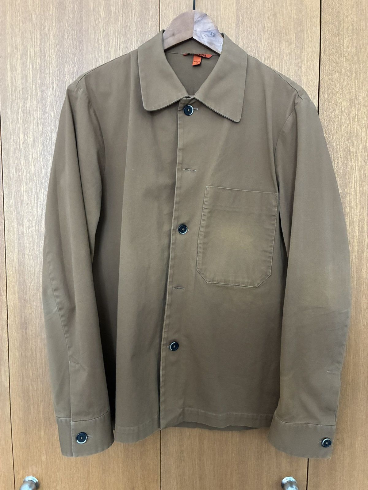 Barena Venezia Cotton Canvas Chore Jacket - Tobacco - IT 48