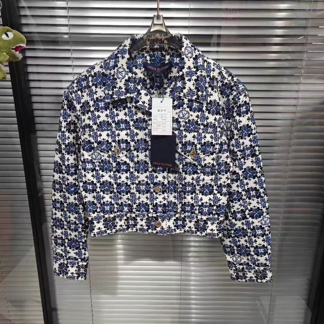 Louis Vuitton LV Monogram Flower Denim Jacket 34 Size XS / US 0-2 / IT 36-38 - 1 Thumbnail