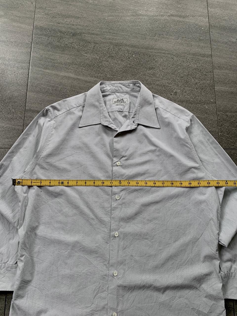 Hermes FREE TAX! Textured Longsleeve Shirt Size US M / EU 48-50 / 2 - 12 Thumbnail