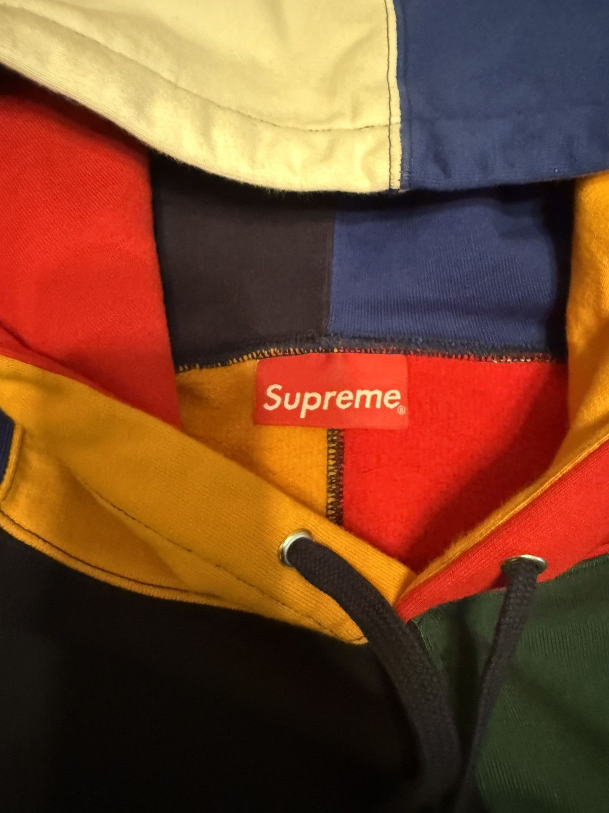 Supreme FW17 Supreme Patchwork Hooded Sweatshirt Size XL Size US XL / EU 56 / 4 - 4 Thumbnail