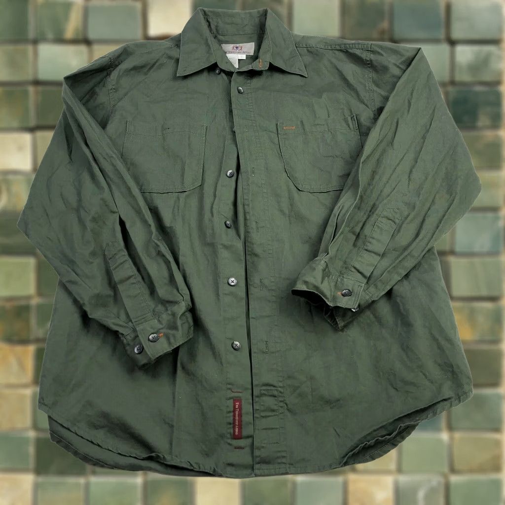 The Territory Ahead Territory Ahead Button-Up Shirt Long Sleeve Green Large L Mens Casual EUC Shirt Size US L / EU 52-54 / 3 - 1 Thumbnail