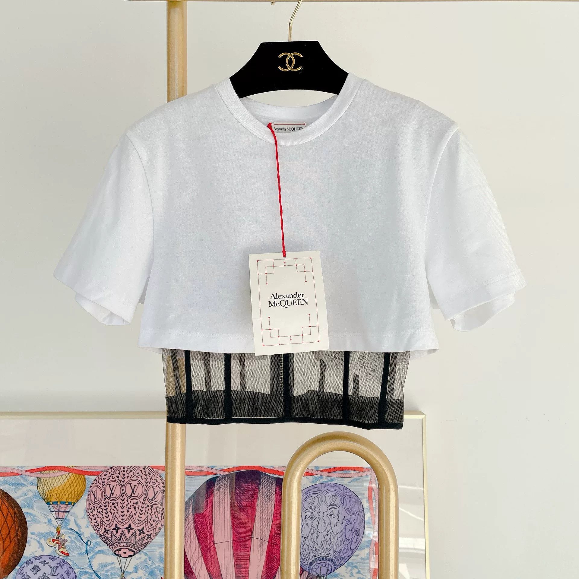 Alexander McQueen Alexander McQueen White Boned Short-Sleeve Top Size US XS / EU 42 / 0 - 1 Thumbnail