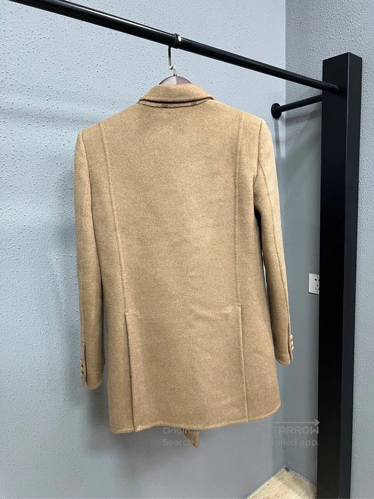 Fendi Fendi Beige Printed Wool Overcoat. Size M / US 6-8 / IT 42-44 - 2 Thumbnail