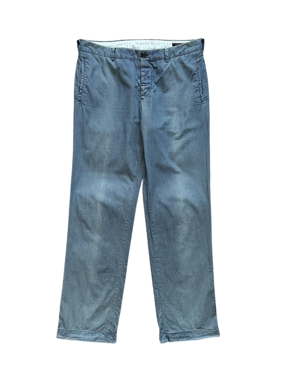 Prada Prada vintage 2000's indigo blue faded pants Size US 34 / EU 50 - 1 Thumbnail