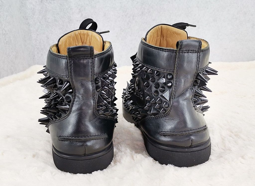 Christian Louboutin CHRISTIAN LOUBOUTIN off black spike shoes hi-cut Size US 8 / EU 41 - 7 Thumbnail
