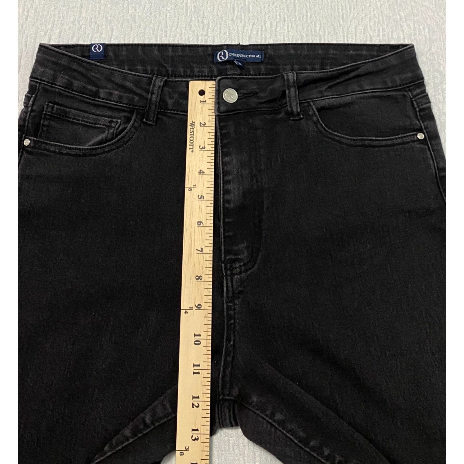 Vintage One Republic For All Wide Leg Jeans Women's Size 16 Black Boot Cut Size 24" / US 00 / IT 34 - 6 Thumbnail