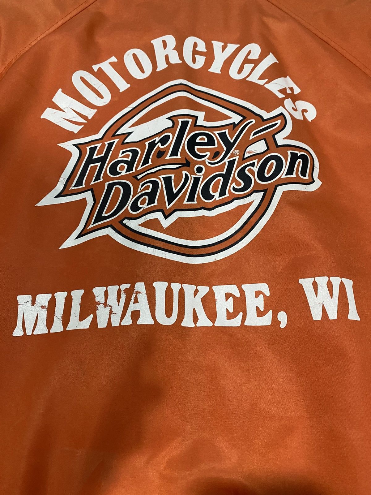 Harley Davidson Vintage Harley Davidson Bomber Jacket Stripes Made Japan Size US XL / EU 56 / 4 - 7 Thumbnail
