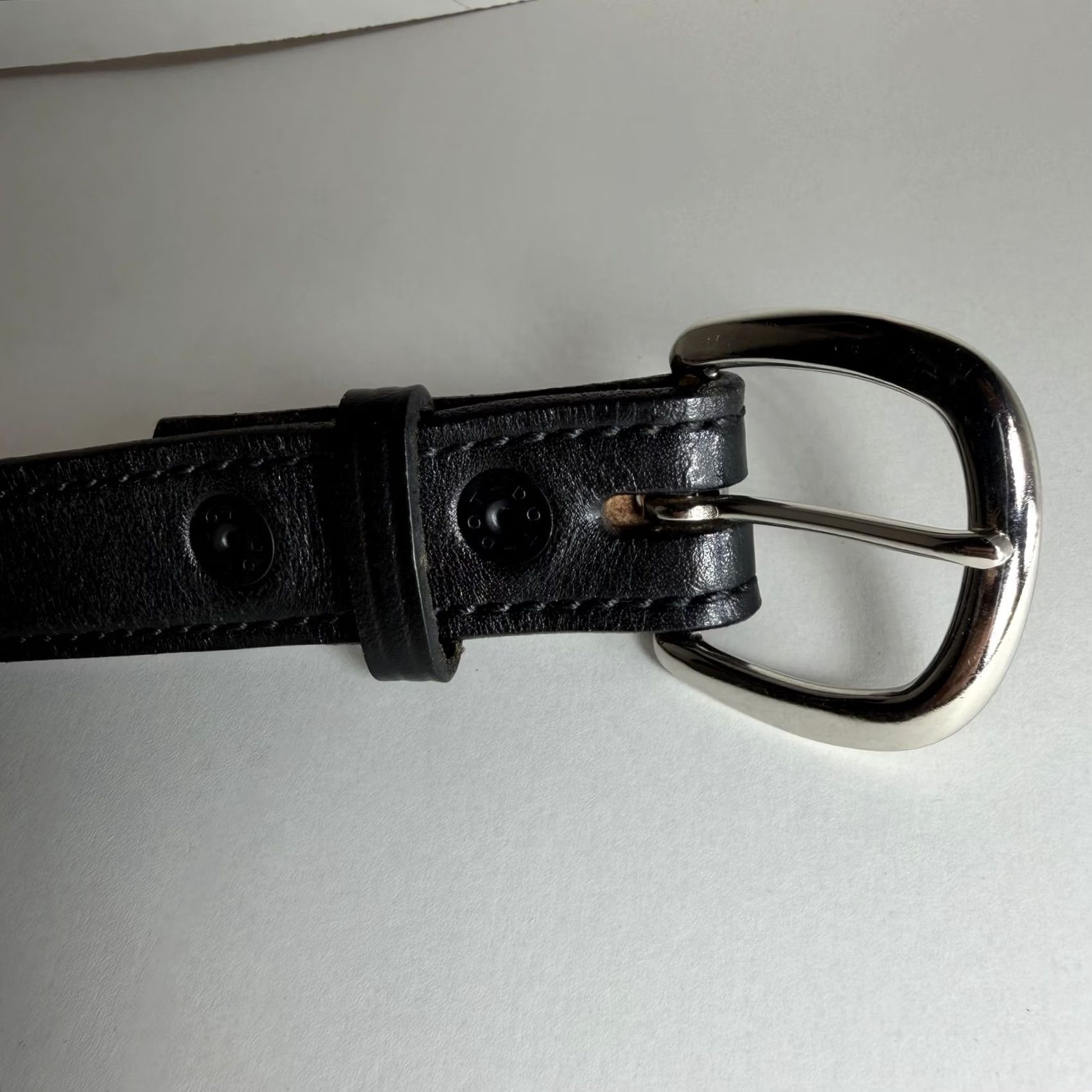 Vintage Don Hume Belt Western Leather 36 Black Mens B 109 Oklahoma Western Style Belt Size 36 - 5 Thumbnail