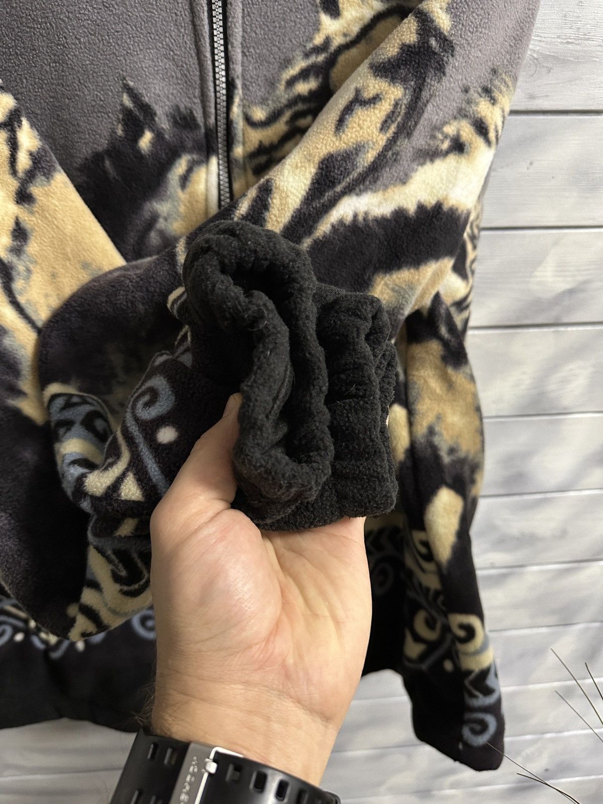 Vintage Rare Vintage Fleece Jacket Horses Pitdoor style Size US M / EU 48-50 / 2 - 7 Thumbnail