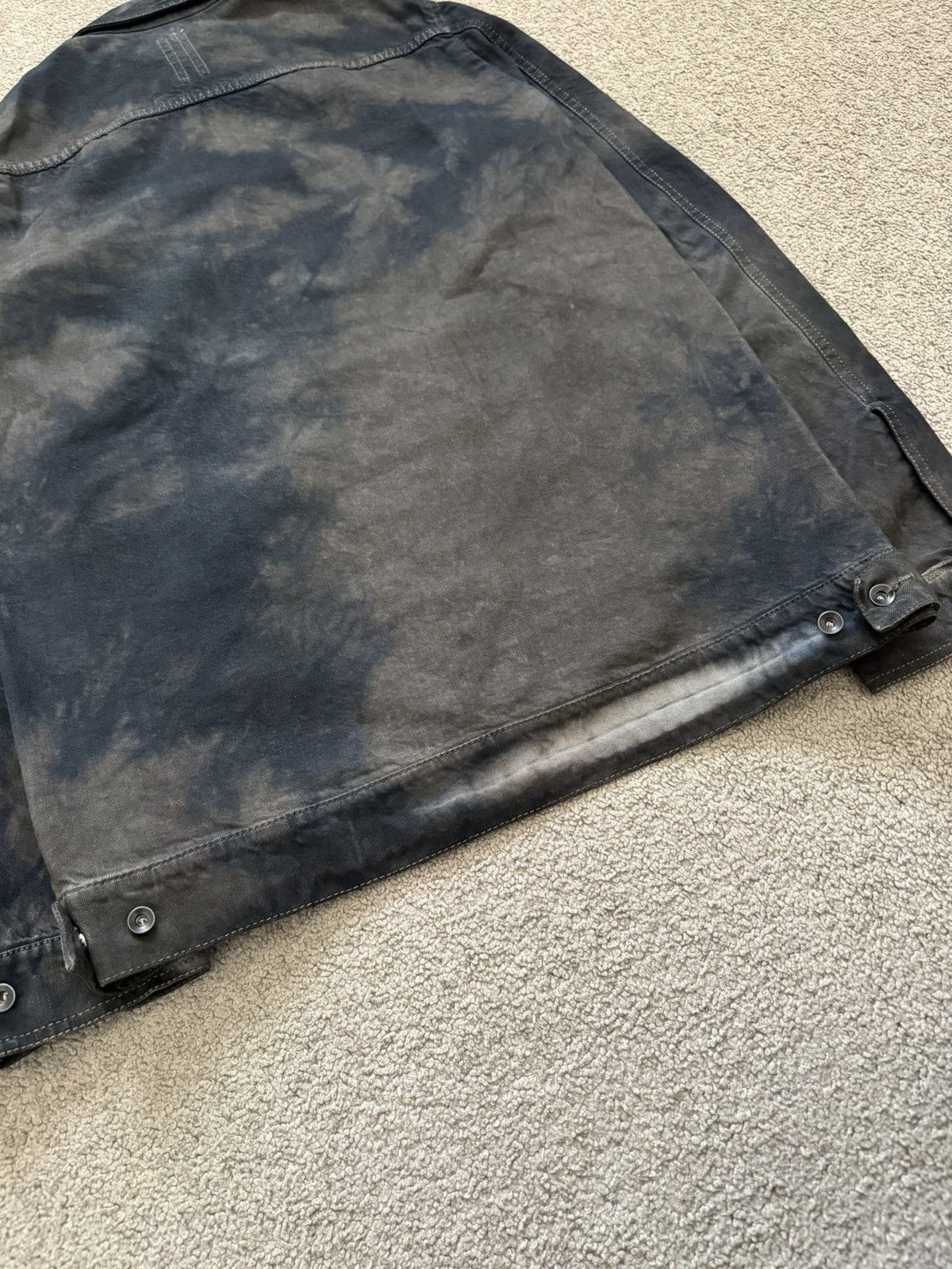 Rick Owens Drkshdw SS15 Rick Owens DRKSHDW Batik Dark Dust Denim Work Jacket Size US S / EU 44-46 / 1 - 10 Thumbnail