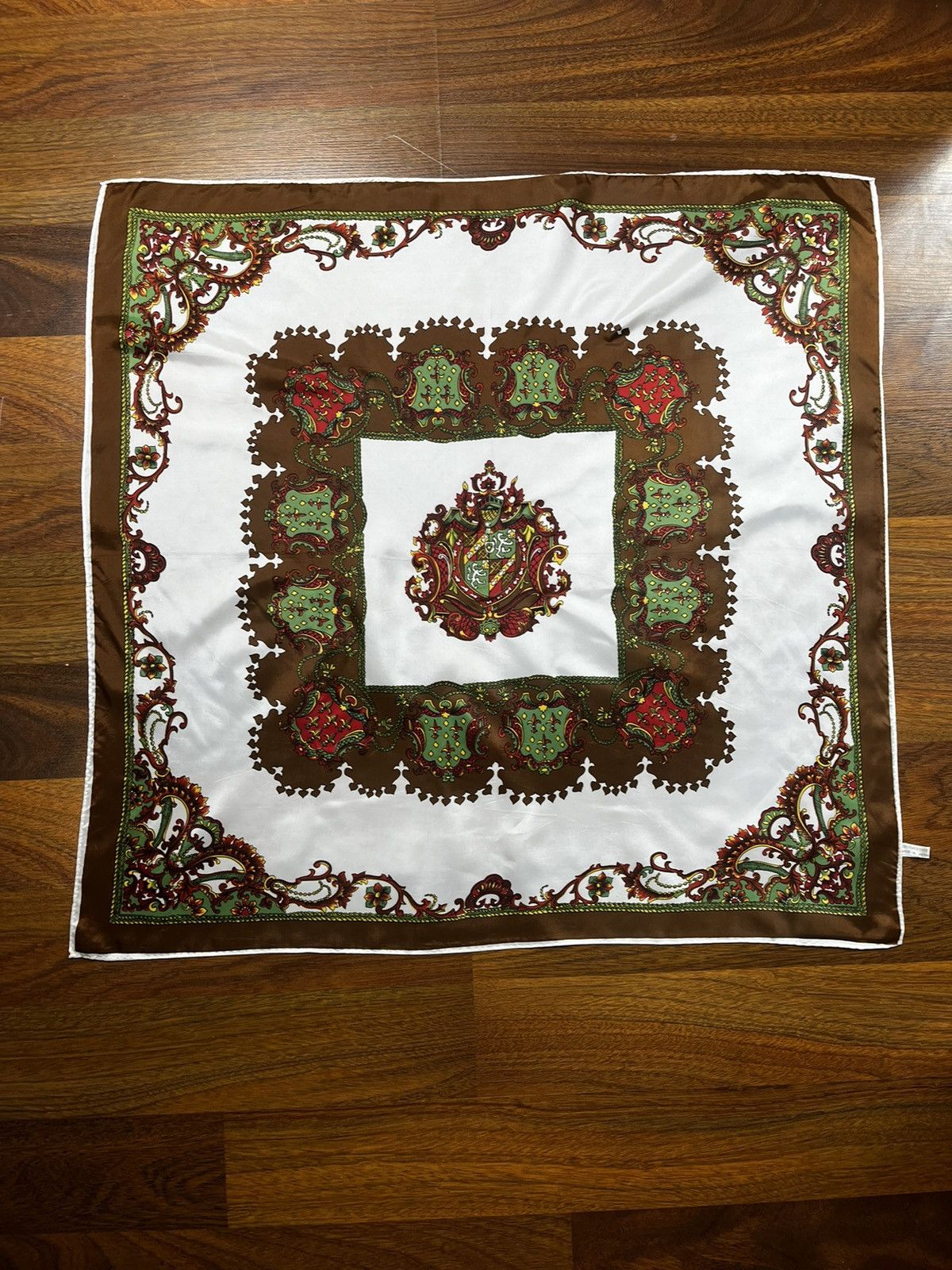 Designer Vintage Japanese Scarf with Ornate Pattern Size ONE SIZE - 1 Thumbnail