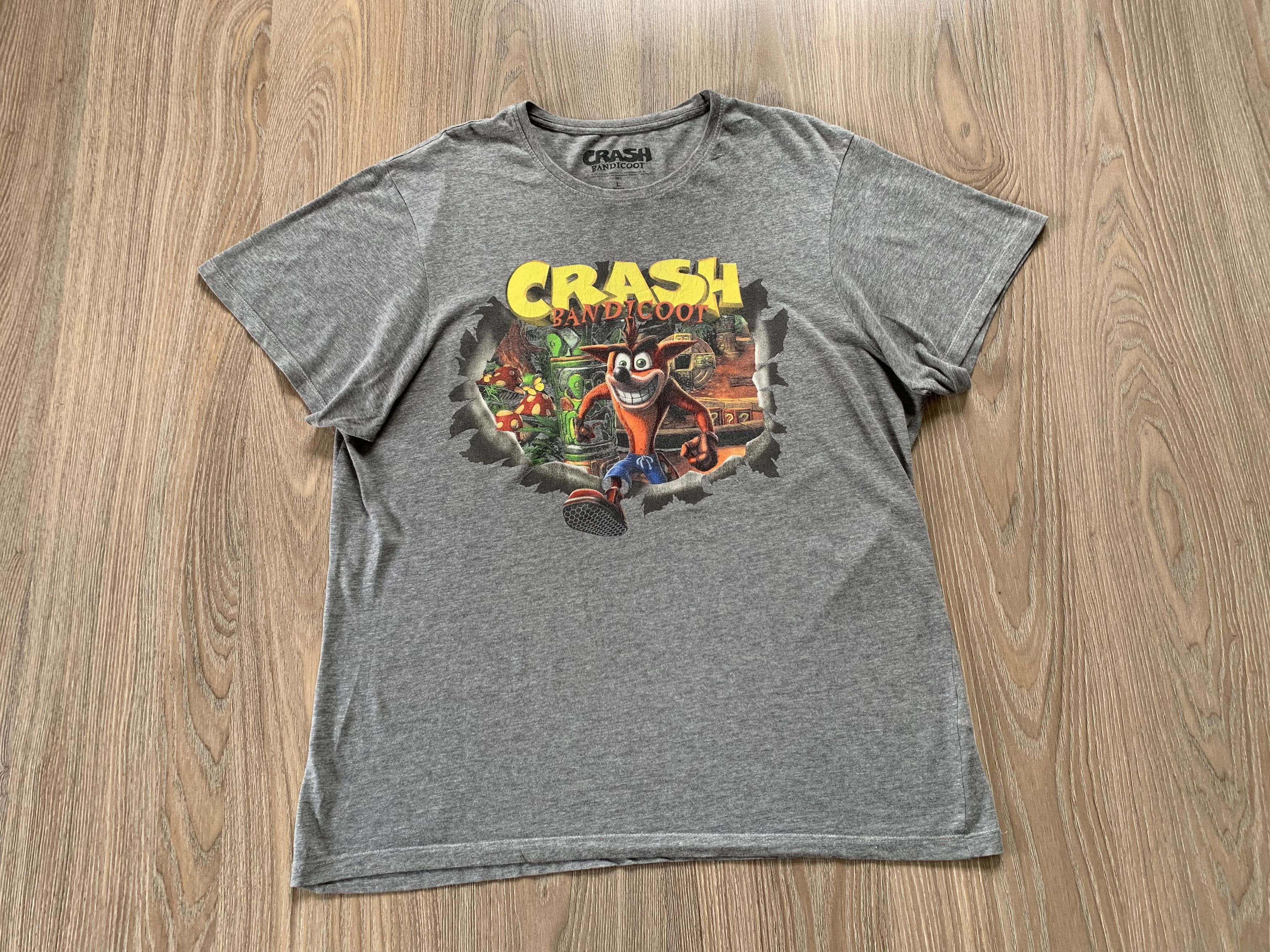 Cartoon Network Crash Bandicoot Grey Printed T-Shirt Size US L / EU 52-54 / 3 - 2 Thumbnail